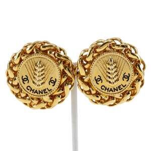 Chanel Cc Logo Clip-On Earrings Metal #207224C11B